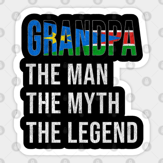 Grand Father South Sudanese Grandpa The Man The Myth The Legend - Gift for South Sudanese Dad With Roots From  South Sudan Sticker by Country Flags